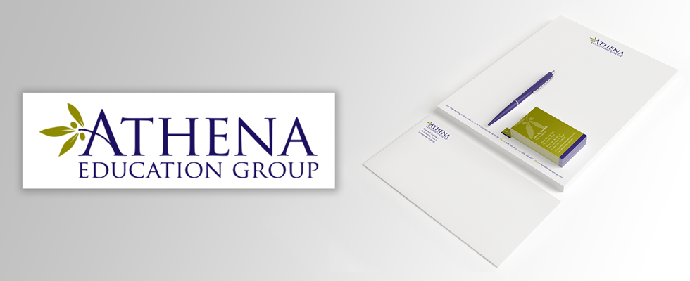 Medical education company branding.