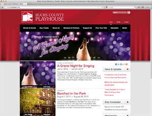 Bucks County Playhouse Website