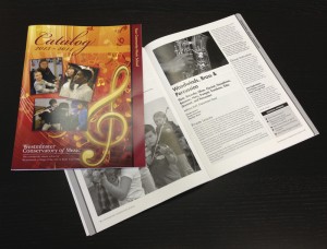 Music School Catalog Design Layout