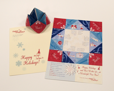 Imbue Creative wins honorable mention for holiday card design.