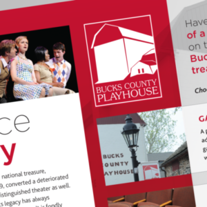 Logo design for playhouse and county theater.