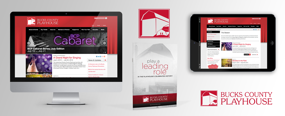 Brand image development and web design for theater.